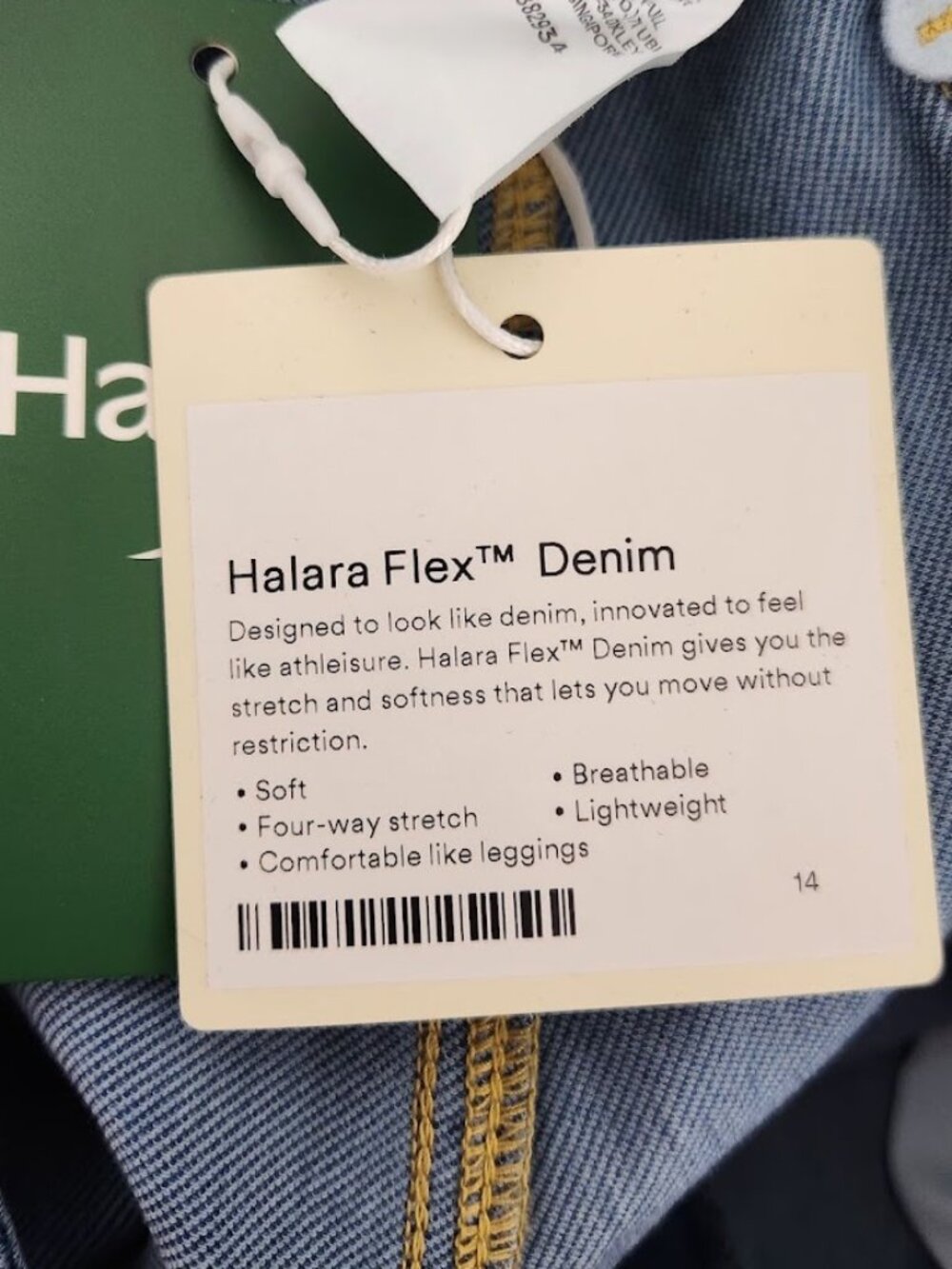 Halara Flex Denim Wide-leg Size Large - Picture 5 of 5